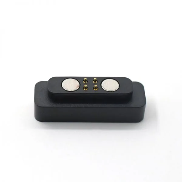 双排磁吸连接器 智能手表充电触点运动手环零配件 4pin磁吸