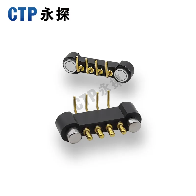永探4PIN折弯磁吸pogopin