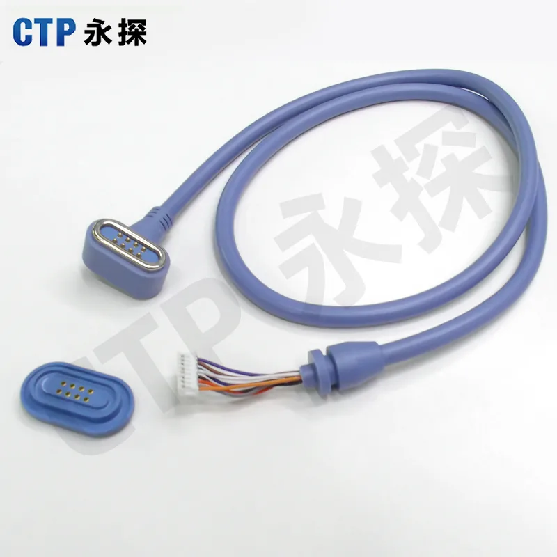 永探 8Pin磁吸pogopin数据线智能穿戴医疗设备专用磁吸充电线